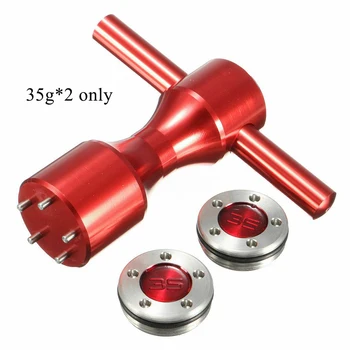 

Portable Weight Wrench Tool Golf Putter Screw Wrench Big Tooth 35g*2PCS Putter Golf Screw Wrench 2019 Red
