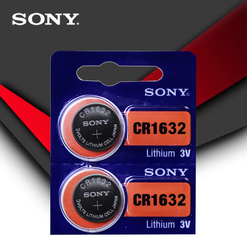 4 шт. Sony оригинальный 100% CR1632 кнопочный Аккумулятор для часов автомобильный пульт