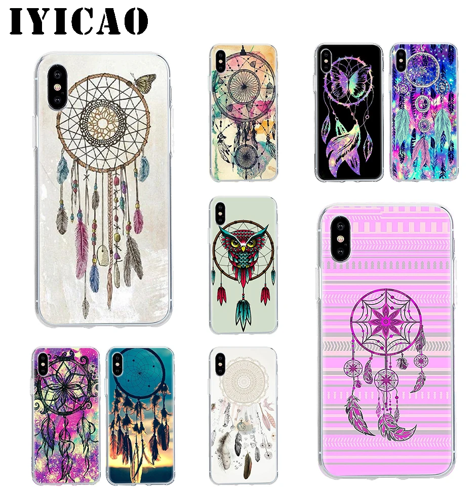 IYICAO Ловец снов Жесткий Чехол для iPhone 4 4S 5 5S Se 6 7 7plus 8 8Plus X XS MAX XR 6s Plus 11 pro max | Мобильные