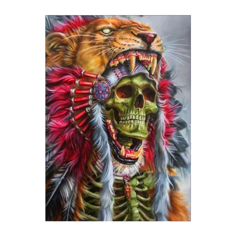 

5D DIY diamond painting tiger head embroidery full round diamond cross stitch rhinestone mosaic painting crafts decoration