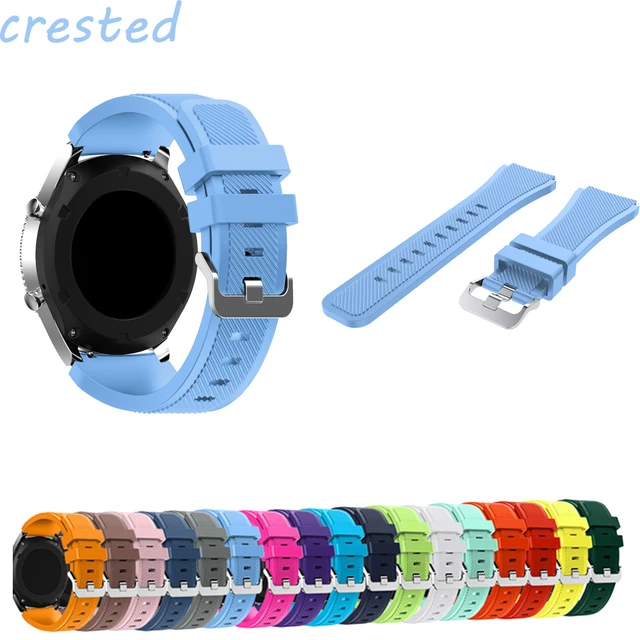 22mm Silicone strap for Samsung Gear S3 Frontier/Classic band smart watch bracel 22mm Silicone strap for Samsung Gear S3 Frontier/Classic band smart watch bracel