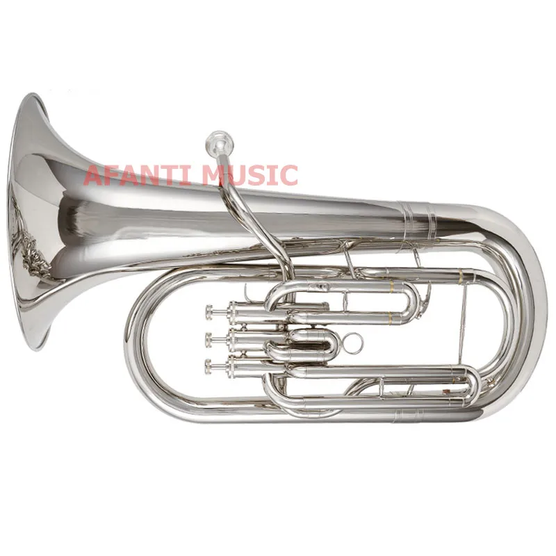 Afanti Music Bb tone / Yellow Brass / Silver Plated Baritone (BAR-103)