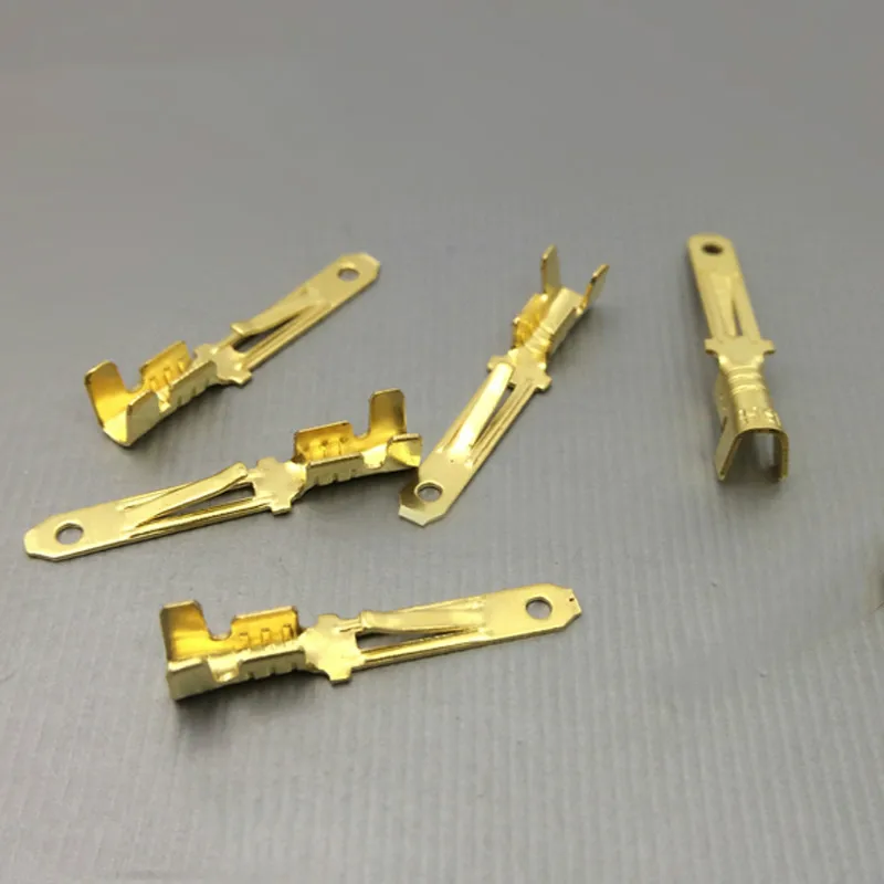 100Pcs 2.8 Insert Thorns Square Plug Spring Connector 2.8mm Cold Press Terminal Block Reed | Обустройство дома