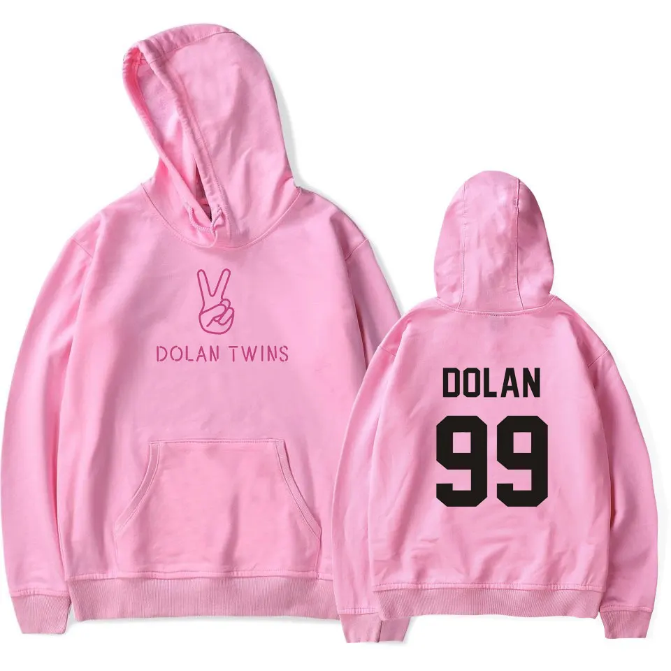 Dolan Twin толстовки теплые флисовые свободные мужские с принтом Модный пуловер