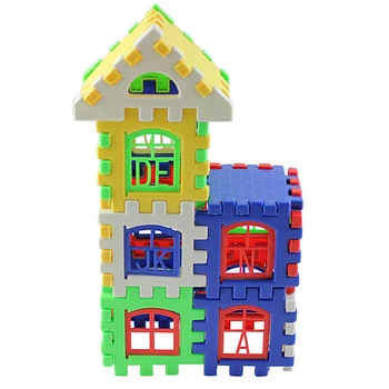 

Baby Kids Children House Building Blocks Educational Learning Construction Developmental Toy Set Brain Game