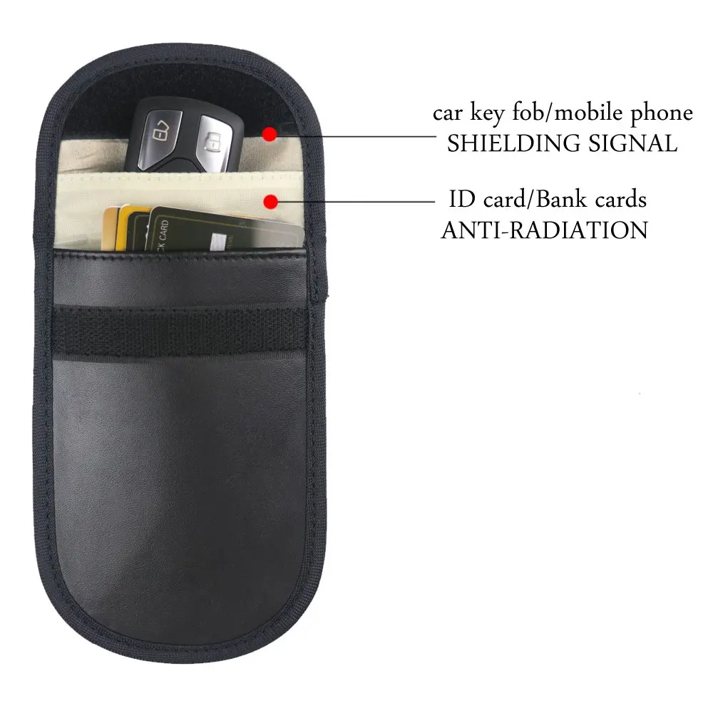 

Keyfob RFID Signal Blocking Bag Key Fob Guard Protector Device Shielding,Anti-hacking Assurance For Wireless Car key Credit Card