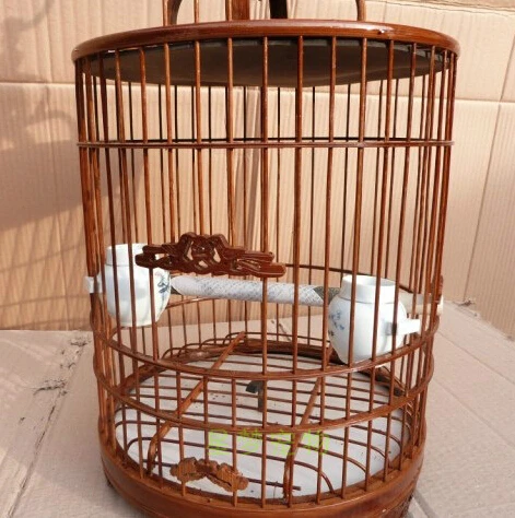 

Bamboo bird cages home garden decoration hobby gift bird supplies pet accessories