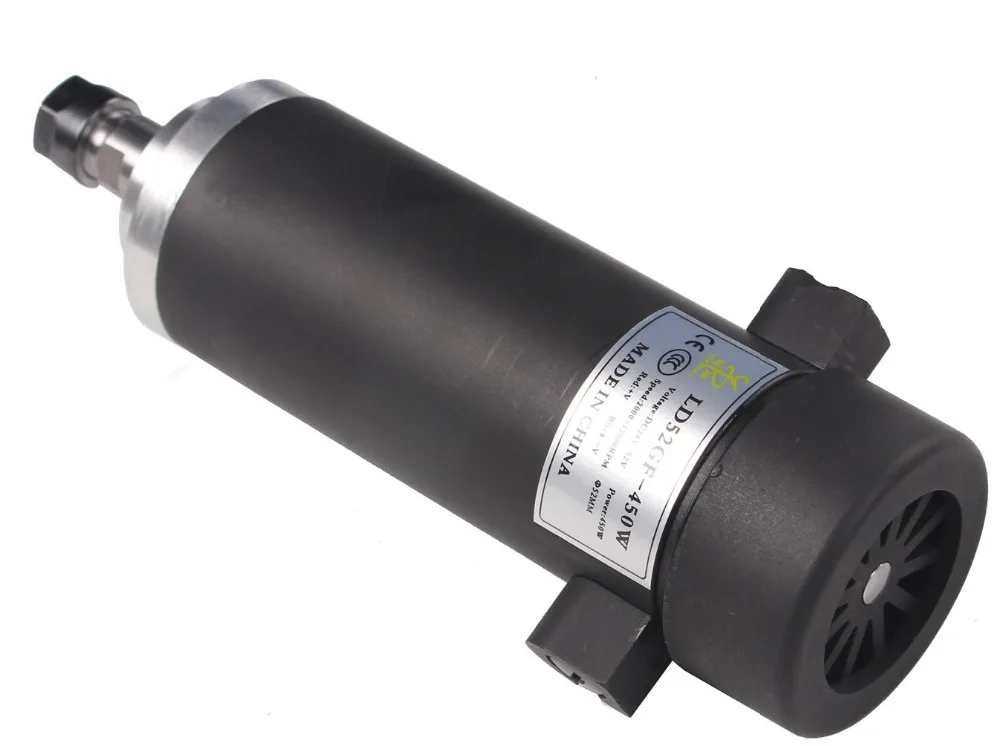 

450W High Speed Air Cooled DC CNC Spindle Motor DIY Engraving Machine Spindle