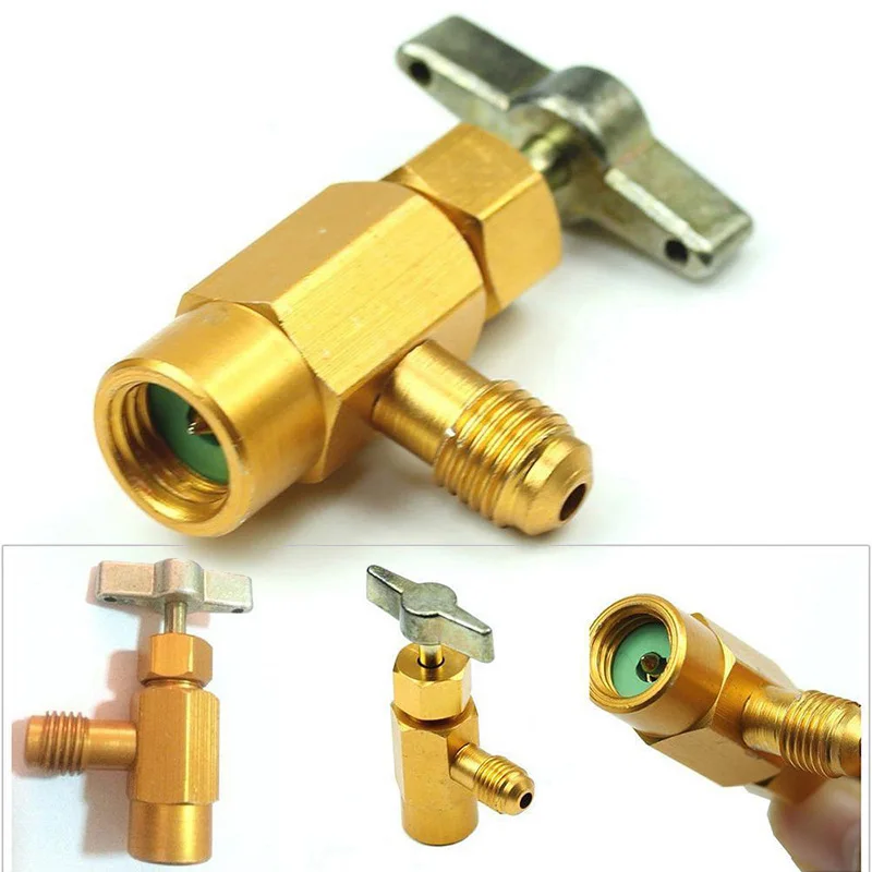 

1pcs Can Bottle Opener Valve Copper Gold Accessory 1/4 SAE M14 Thread TT1414