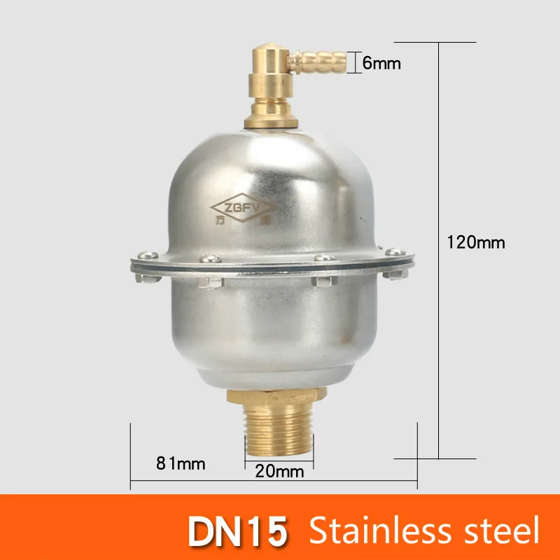 Латунь/нержавеющая сталь автоматический воздушный клапан DN15 DN20 DN25 выпускной клапан для солнечного водонагревателя Давление сброс значений