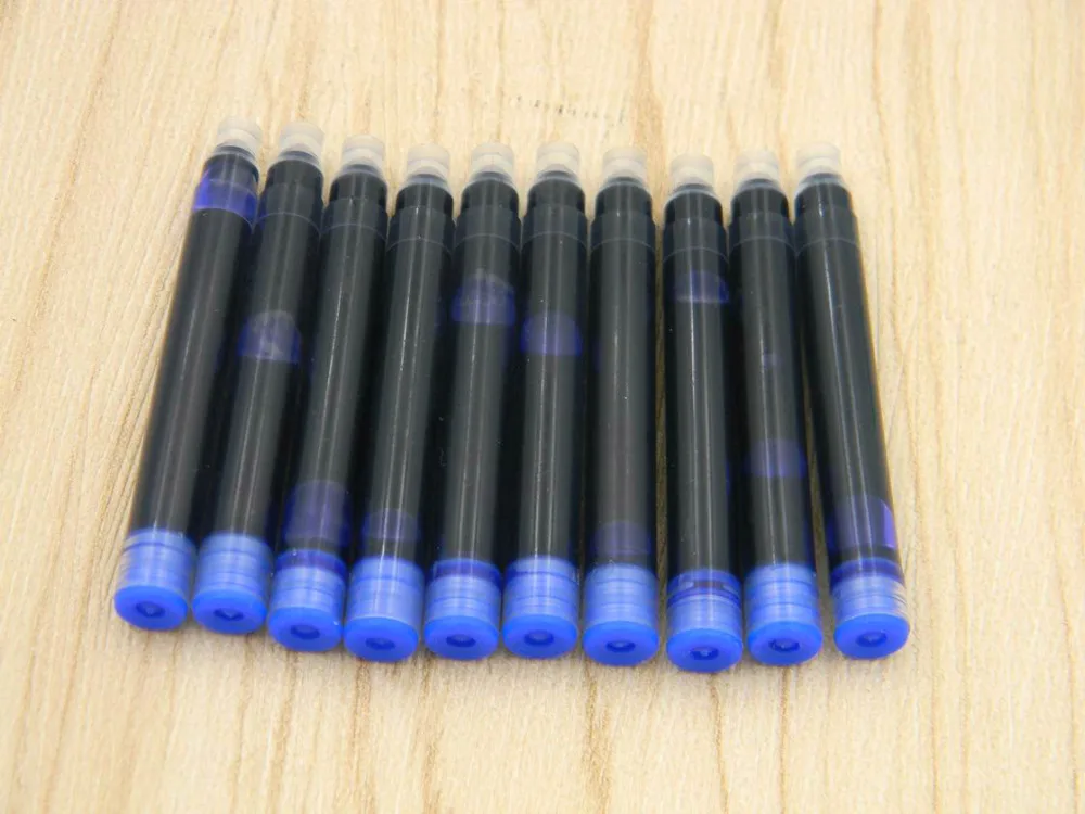 

10pc RED BLUE OR BLACK Standard replacement 2.6MM GIFT Fountain Pen ink