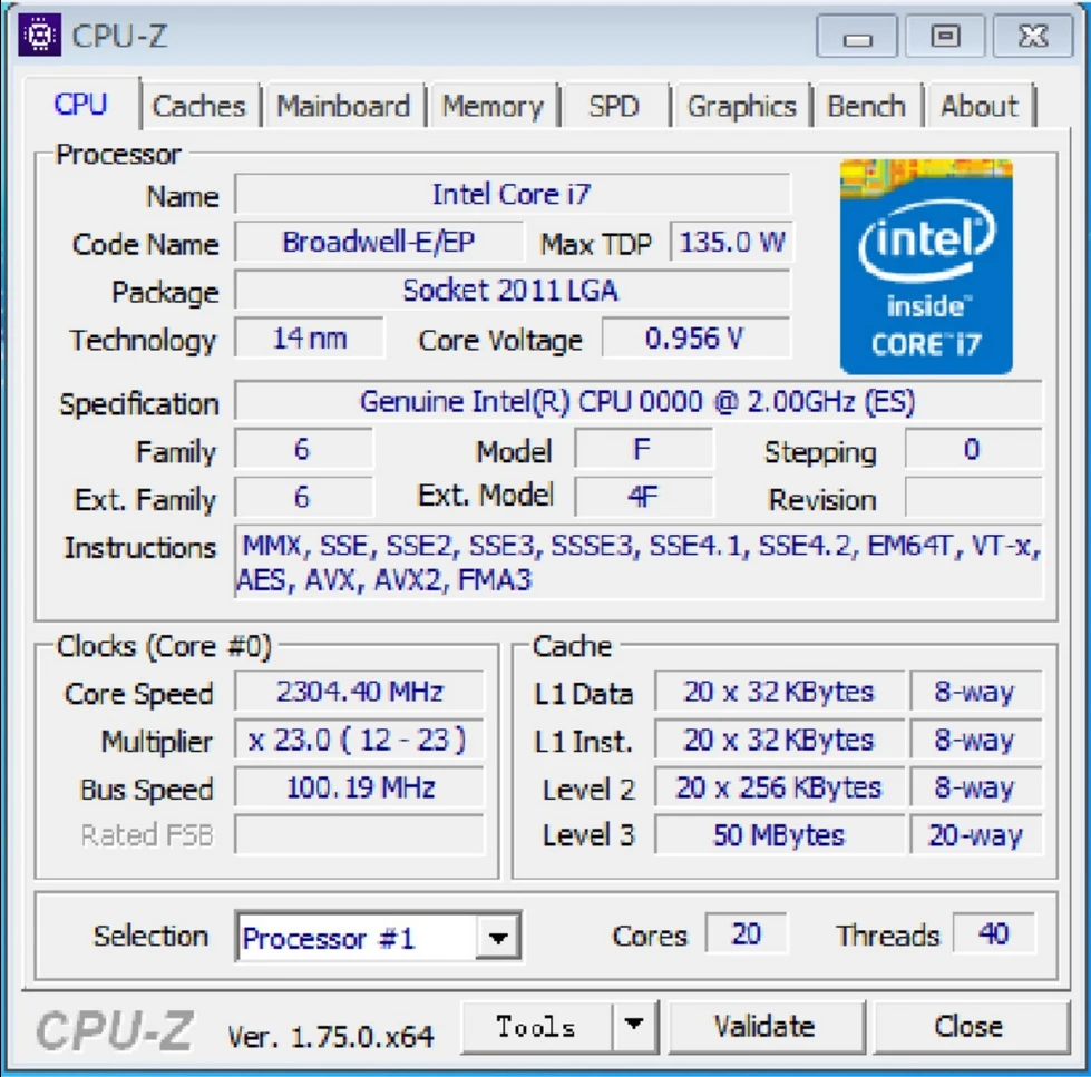 Оригинальный процессор Intel Xeon ES Version QHUZ E5 2698V4 2 00 ГГц 20 ядер 50 м 2698 V4|intel xeon|xeon intelintel