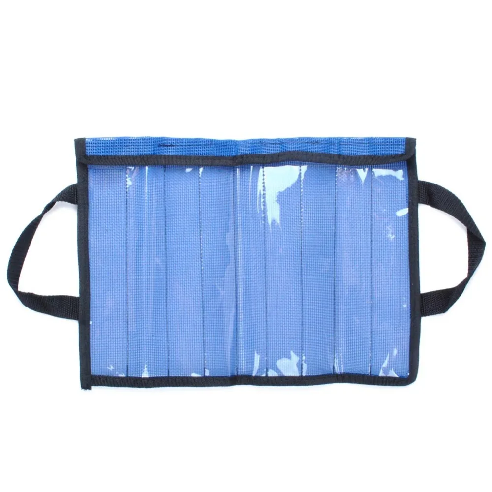

2x Metal Jig Bag Saltwater Fishing Vertical Knife Offshore 9 Pocket Storage Case
