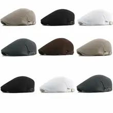 Мужские козырьки винтажная традиционная твид елочка пик плоская кепка, шапка