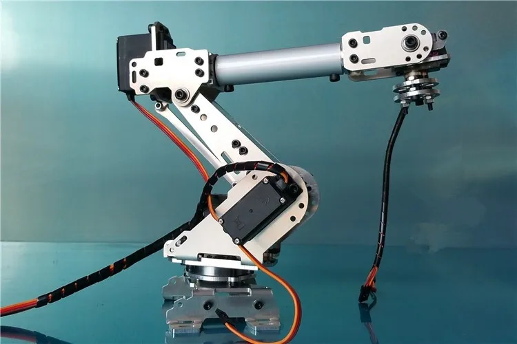 6 DOF CNC алюминиевая Роботизированная рама руки ABB промышленная модель робота 6-asix robot arm 6 servos