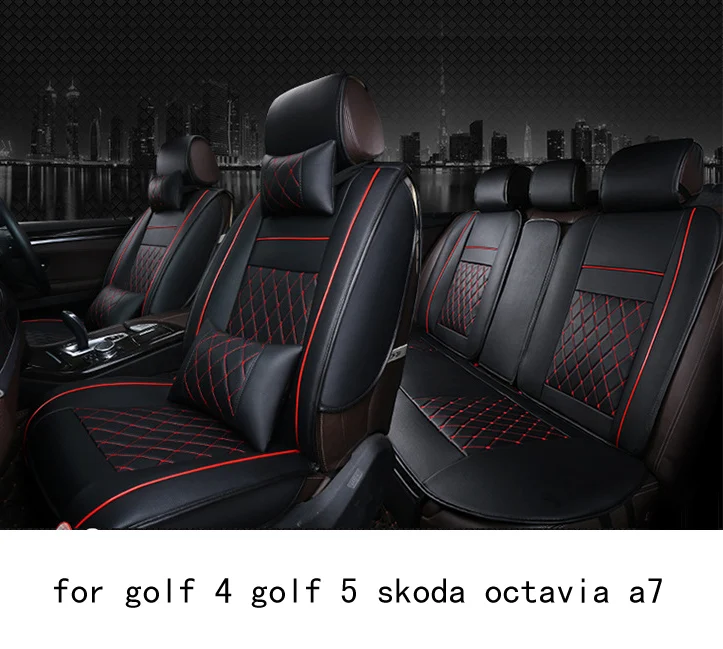 OUZHI easy clean firm grid pu leather car seat cover for vw golf 4 golf