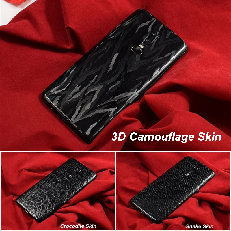 3D наклейка из углеродного волокна для OnePlus 7 Pro Кожаные чехлы с деревянным