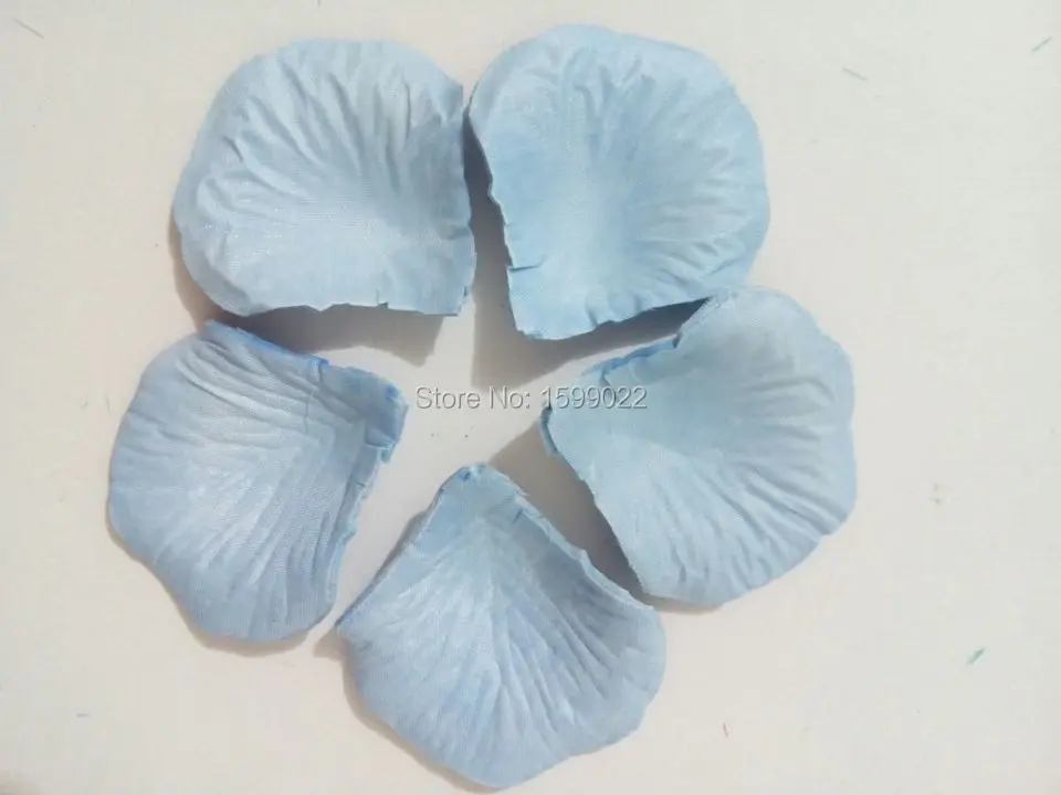 DRFP1004 (2)Light blue party supplies decorations artificial silk rose flower petals wedding petalas rosa