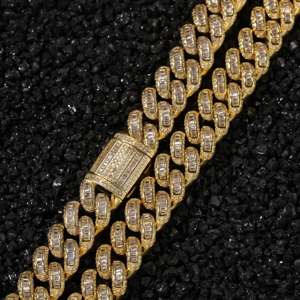 Шикарные королевские роскошные ожерелья-цепочки со льдом и кубическим цирконием, ювелирные изделия, ювелирные изделия высокого качества