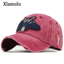 Xlamulu бренд бейсболка шапки для женщин повседневные мужские бейсболки Gorras Bone Мужские Винтажные Промытые кепка хип хоп папа шляпа Кепка