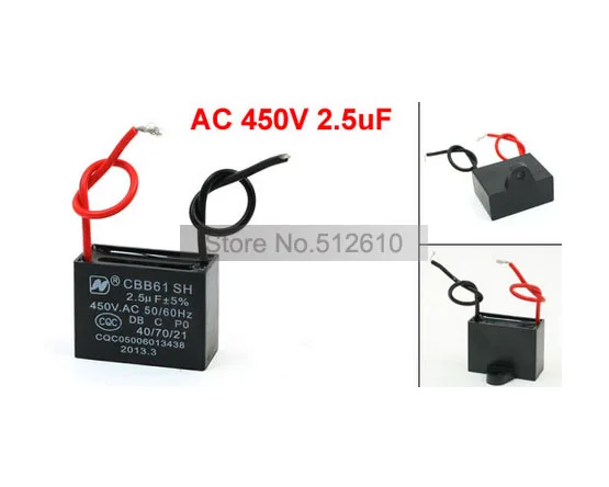 

Best Promotion Wholesale AC 450V 2.5uF Rectange Shape Motor Capacitor CBB61 for Air Conditioner 10PCS