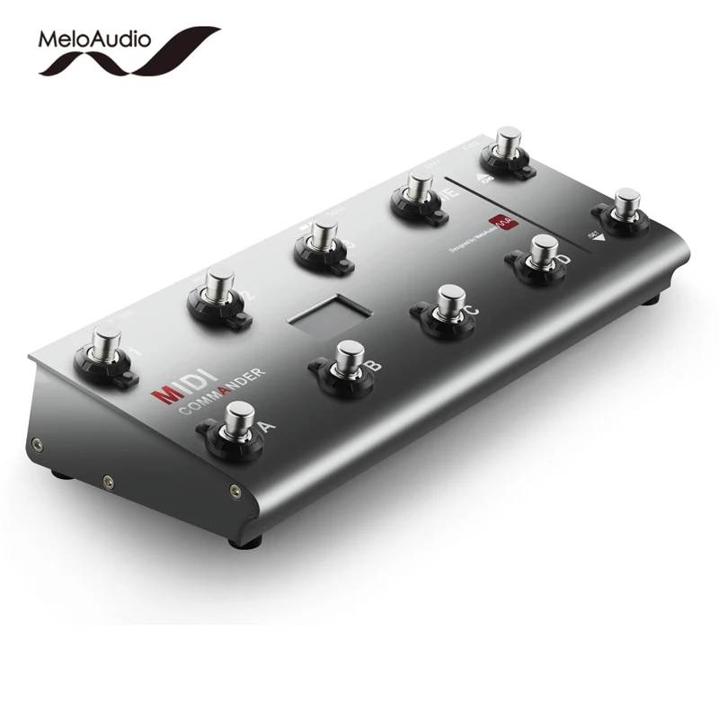 Comprar MeloAudio MIDI Commander guitarra suelo Multi efectos portátil USB controlador de pie interruptores de pie