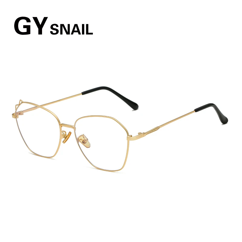 cheap GYsnl 2019 Women Mens Computer Goggles Retro Metal Blue Light Blocking Glasses Round Ray Protection Gaming Glasses UV400 Eyewear