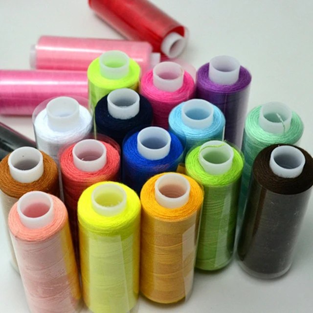 25pcs Polyester Embroidery Thread Spools Set Colorful For Sewing