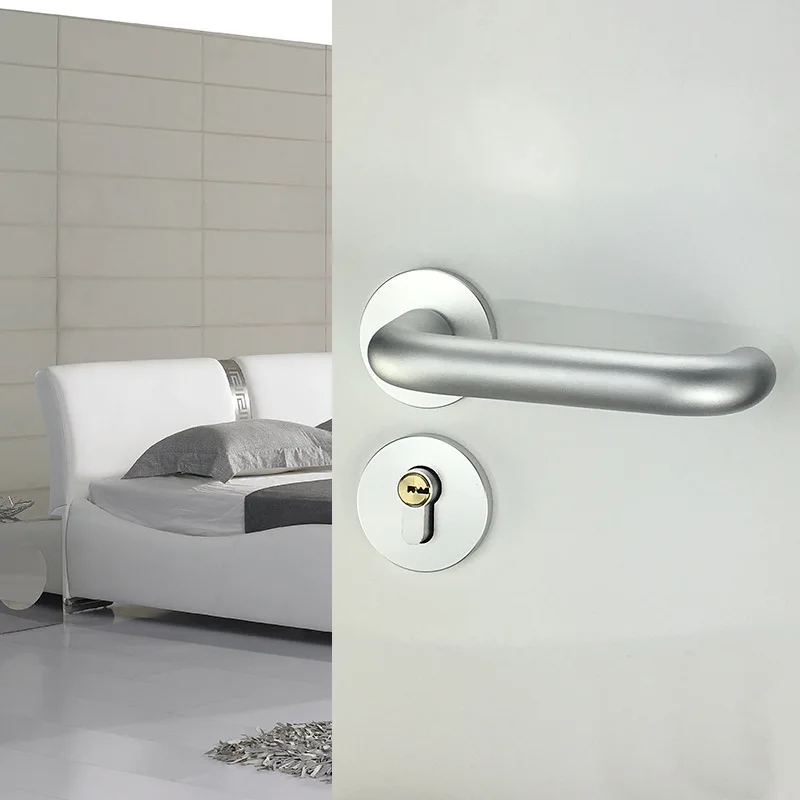 

2018 Promotion Fechadura Digital Space Aluminum Lock Factory Direct Sale Of Sand White Project First Indoor Door Eco Solid Wood