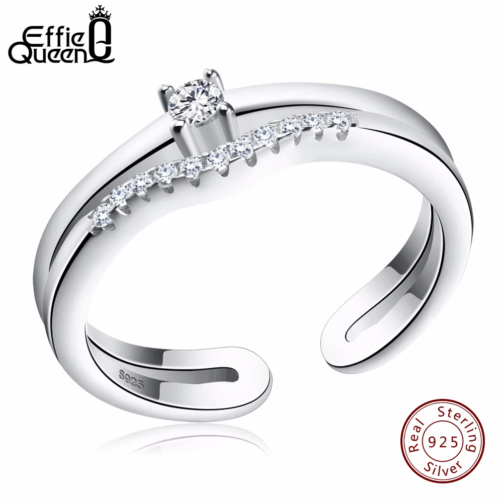 Женский Свадебный комплект из кольца и серебро 925 пробы|adjustable finger ring|finger ringrings for