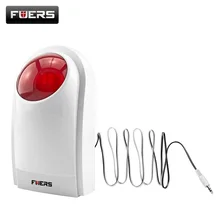 Wired Indoor Intelligent Home Alarm Wired Outdoor Strobe Flash Siren For Wireless Wired Autodial GSM Alarm System Security Home