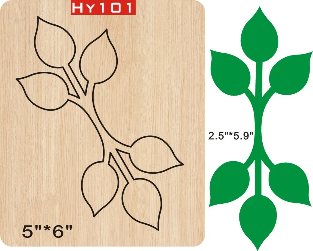 

Green leaf new wooden mould cutting dies for scrapbooking Thickness-15.8mm