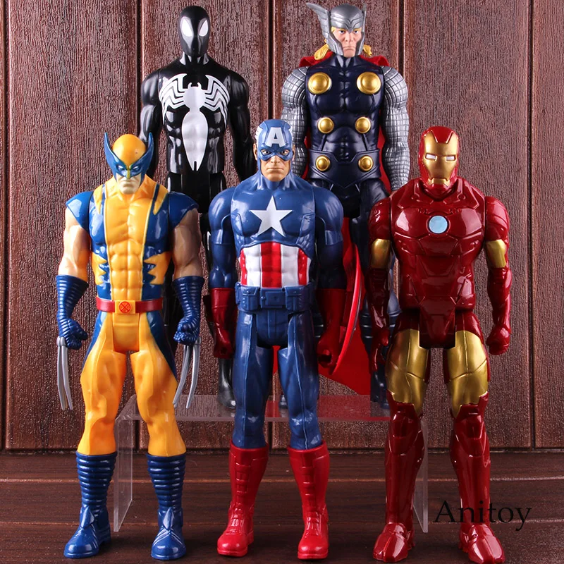 

Marvel Amazing Ultimate Spiderman Captain America Iron Man PVC Action Figure Collectible Model Toy for Kids Children's Toys