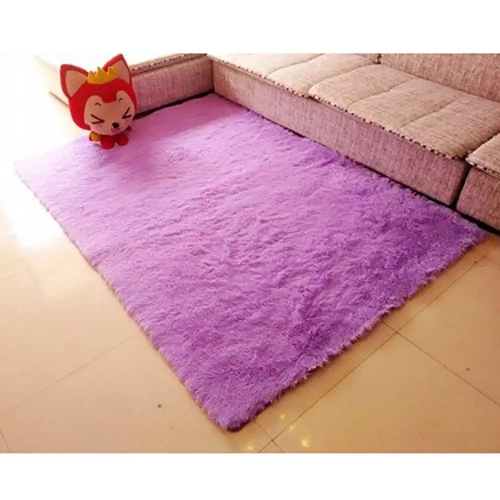 Пушистые коврики противоскользящие лохматый ковер для столовой ковер коврики фиолетовые лохматые коврики ворсистые коврики APJ