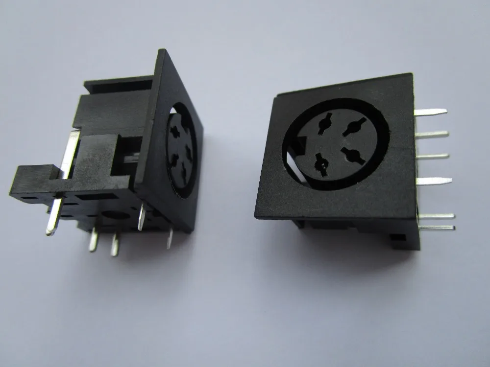 

30 pcs Circular DIN Jack Female S Terminal 4 pin PCB Mount Connector