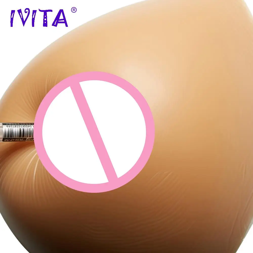IVITA 1600 г реалистичные силиконовые искусственные груди формы накладные усилитель