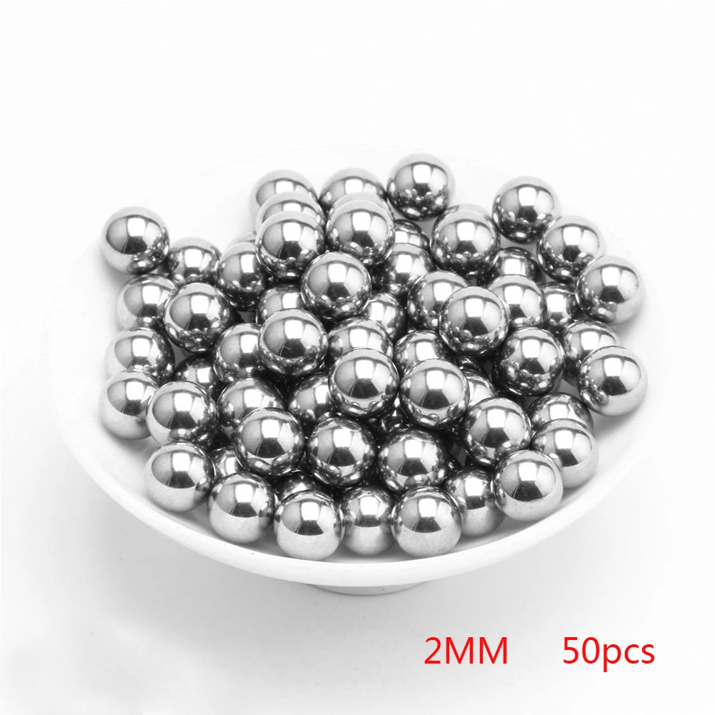 2mm 50pcs Диаметр подшипниковых шариков из нержавеющей стали 2 мм 3 мм 4 мм 5 мм 6 мм 50 шт. 200 шт - Цвет: 2mm 50pcs