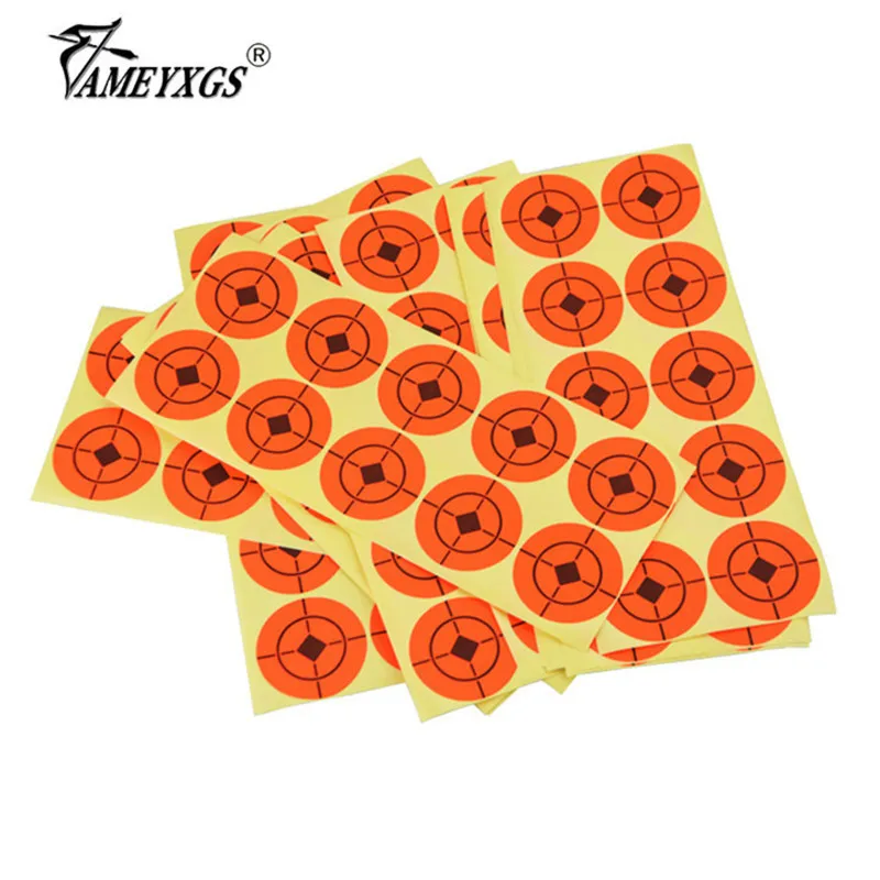 

25pcs Archery 5cm Target Paper Shooting Practice Professional Sticker For Bow And Arrow Shot Game Hunting Accessories