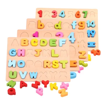 

26pcs Puzzle English Digital Educational Toy Alphabet A - Z Letters Educational Foam Mat for Children Wooden Educational Toys