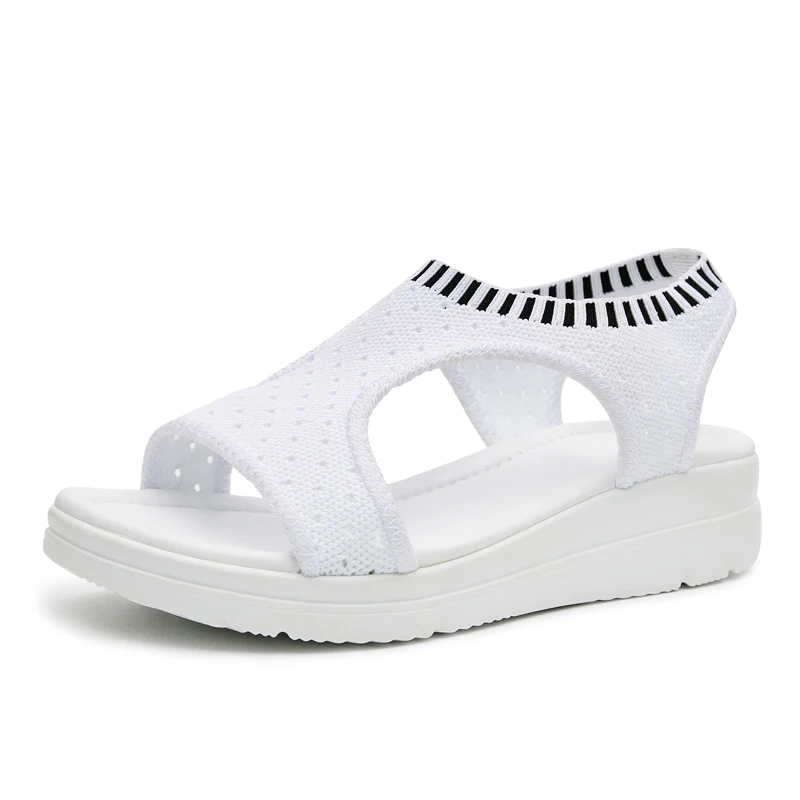 Women Sandals 2019 Female Shoes Woman Summer Wedge Sandals Comfort Women Shoes Slip-on Flat Sandals Women Sandalias Plus Size 45