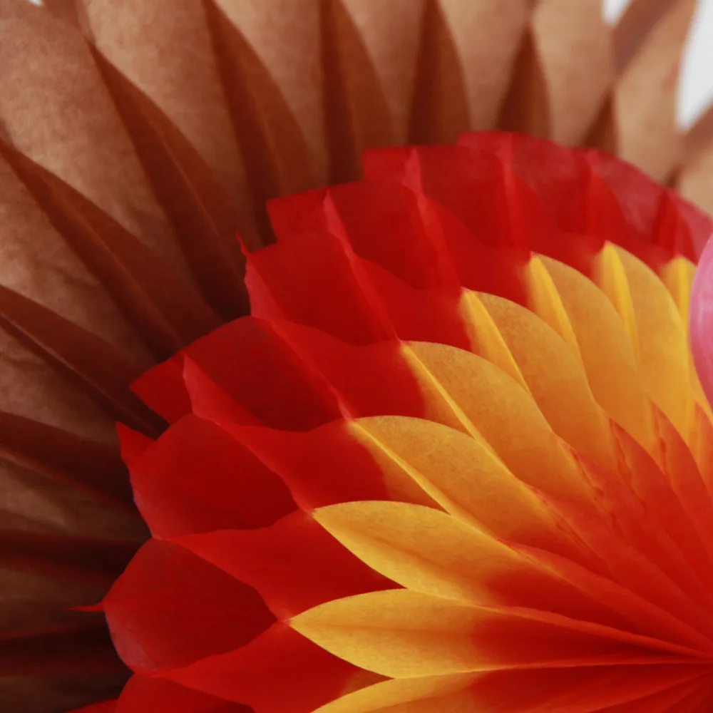 Vintage ThanksGiving Turkey Party Decorations Thanksgiving Day Honeycomb Turkey Table Centerpiece