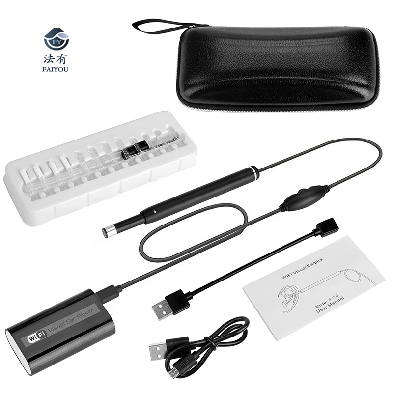 Beste Digitale Otoscoop Inspectie Endoscoop Camera 5.5 DimeterWater stofdicht LED Licht Oor Schoonmaken Tool Oor Lepel