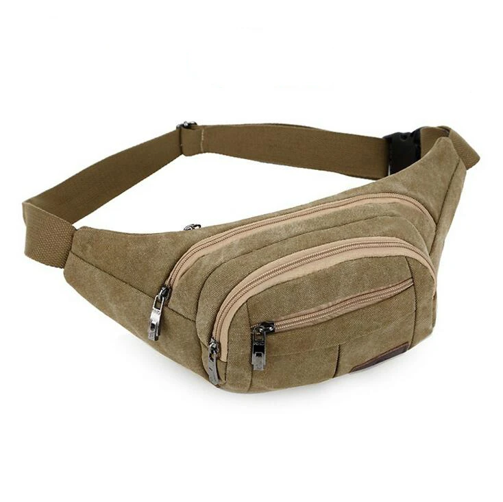 X Online 033117 hot sale unisex women men canvas cashing bag waist bag