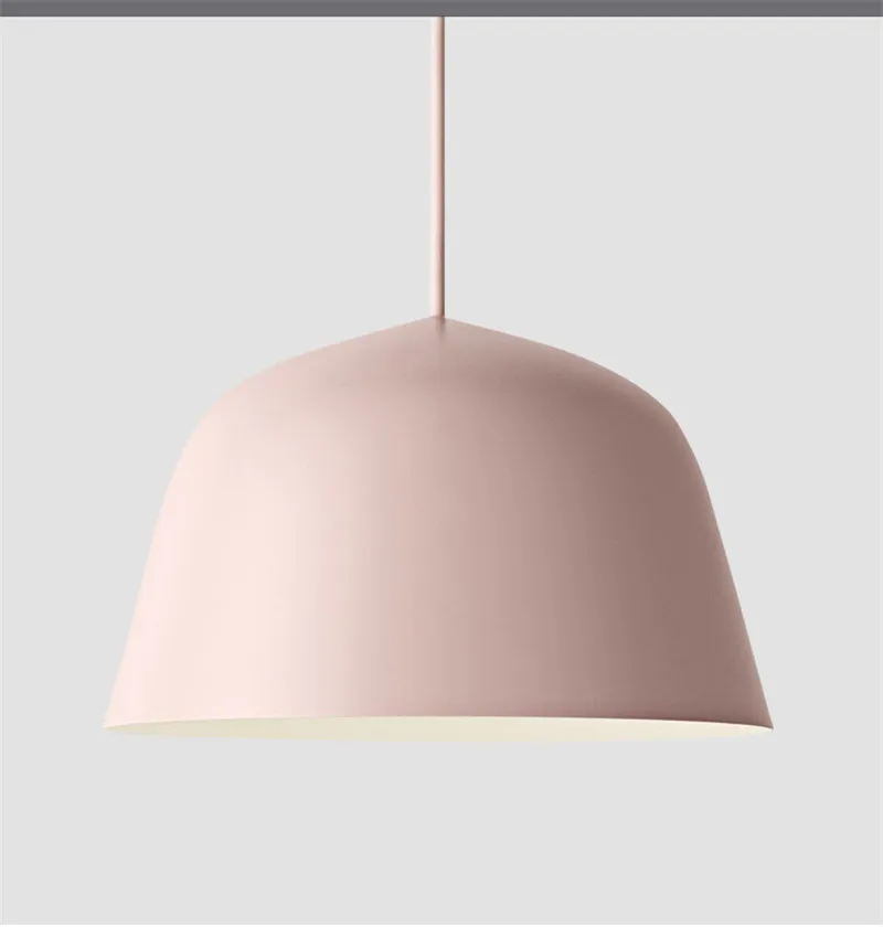 Современный подвесной светильник, цветной подвесной светильник, металлический подвесной светильник, стеклянный подвесной светильник для бара, столовой, спальни, кофе - Цвет корпуса: Розовый