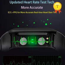 Более точный мониторинг сердечного ритма кровяное давление ecg/ppg смарт-браслет с будильником Удаленная камера напоминание о сообщениях для ios