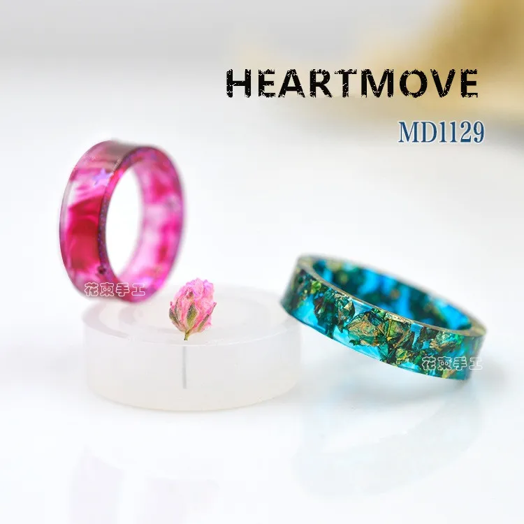 HEARTMOVE DIY Jewelry Tool 1 Piece Transparent Silicon Round Cat Shape Ring Mold Mould Jewelry Making Tools Epoxy Resin Molds