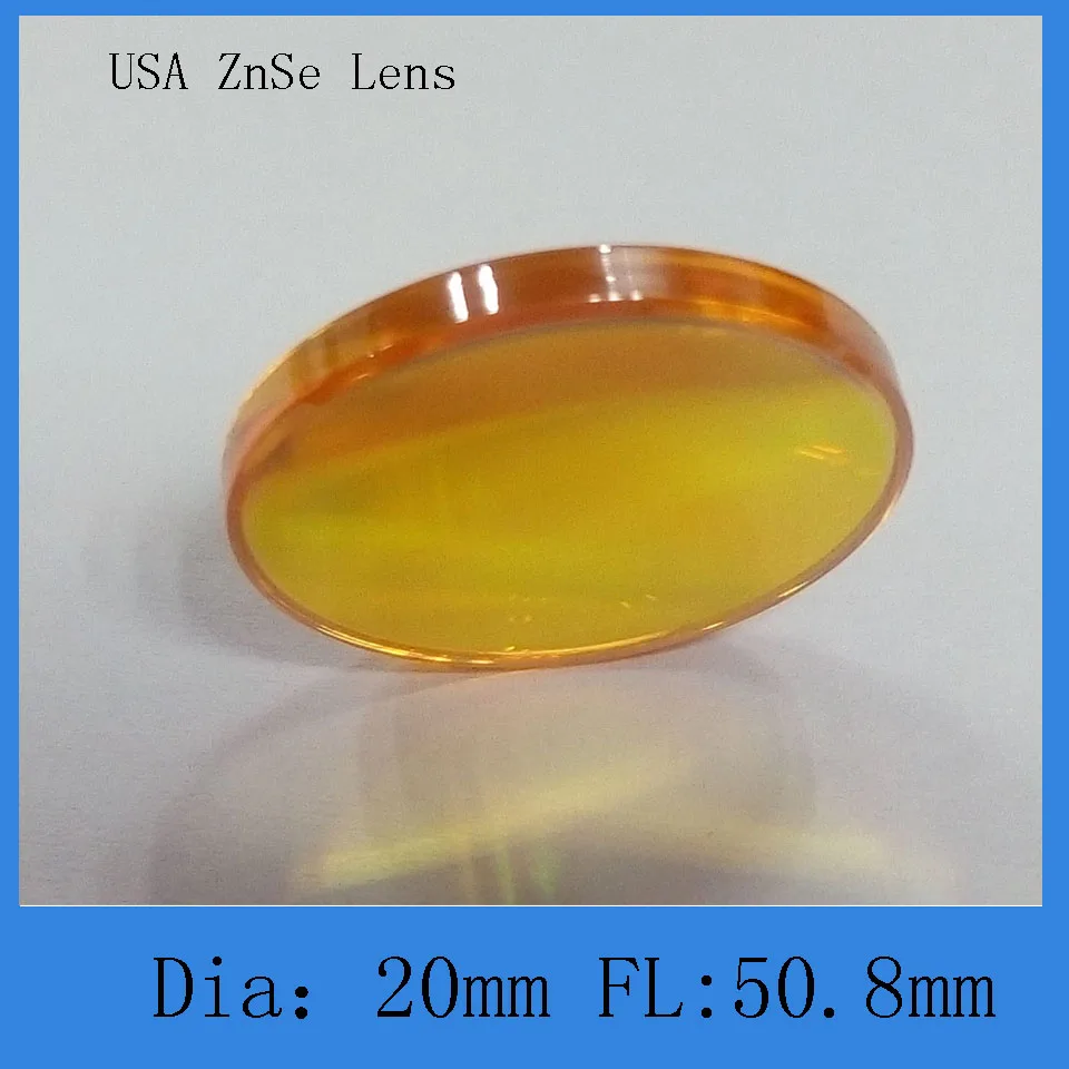 co2 laser focus lens znse material 20mm diameter 50.8mm focus lengthin