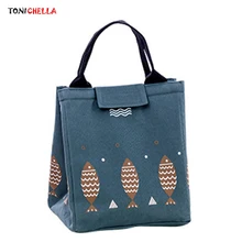 Детская бутылочка для кормления молока, изоляционная сумка с рисунком рыбы, сумка для еды, контейнер для еды, детские сумки для хранения закусок, сумки для мам, Bolsa T0652