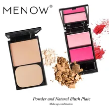 Menow бренд Make Up Set нажатии Косметическая пудра и природных Румяна пластины все с зеркалом прочного мягкого Косметическая Пудра Косметика для лица 5311 /b