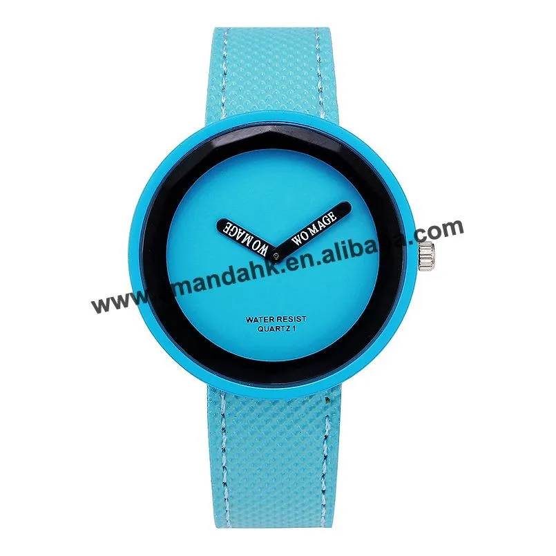 Новинка Womage 267 женские кварцевые часы кожа без второй руки простой дизайн наручные часы женские Montre Часы Relogio Feminino